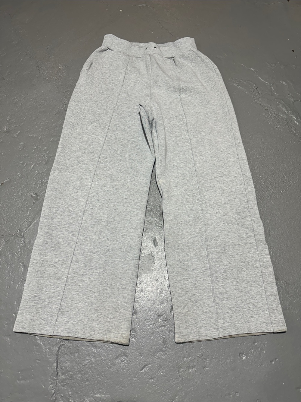 CALIA by Carrie Underwood Light Gray Wide-Leg Track Pants
